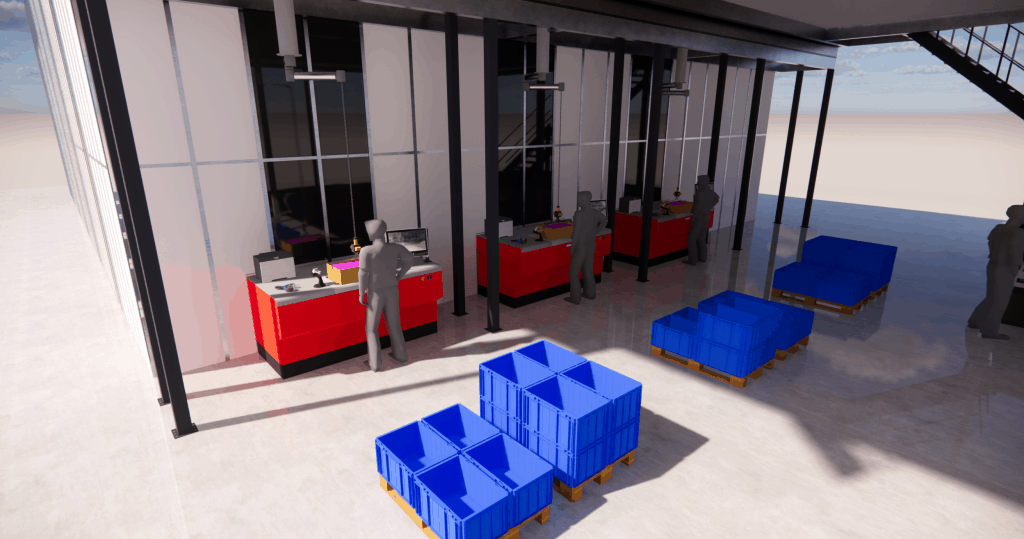 3D Visualisierung AutoStore Anlage